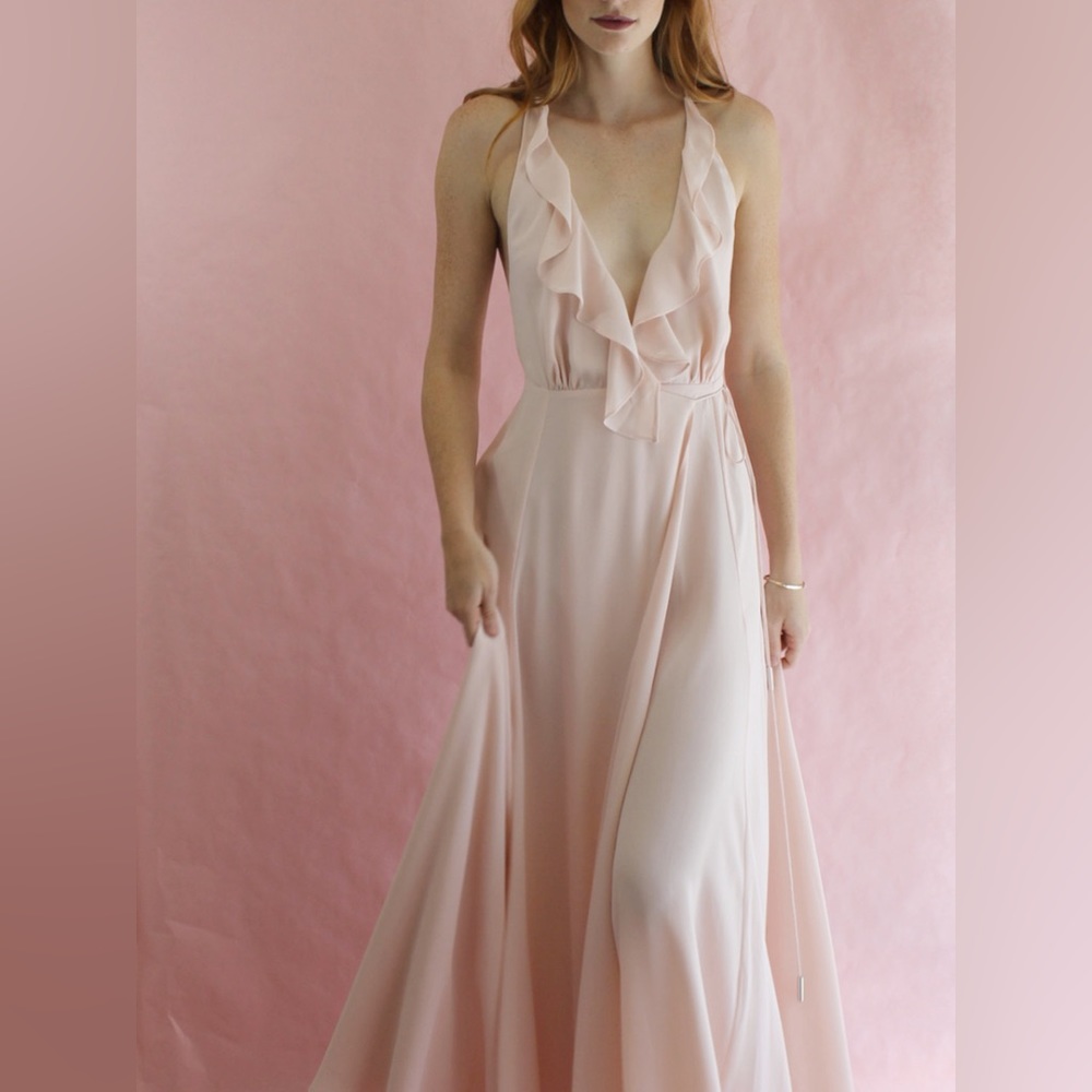 Kendall + Kylie Ruffled Wrapped Maxi